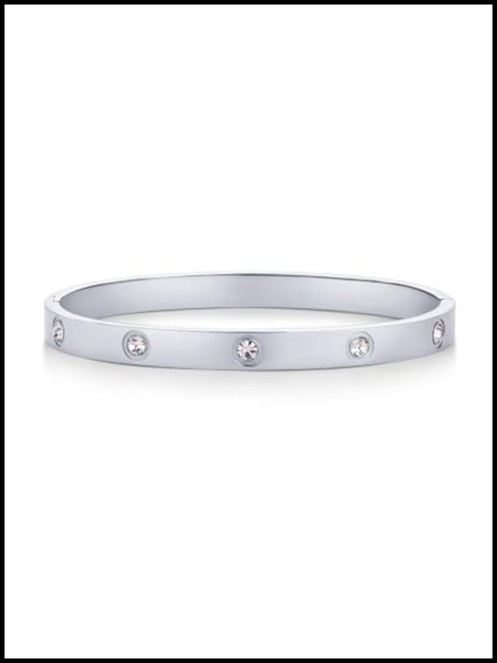 PAVOI Gold Plated Bangle Bracelet 14K Cubic Zirconia Waterproof